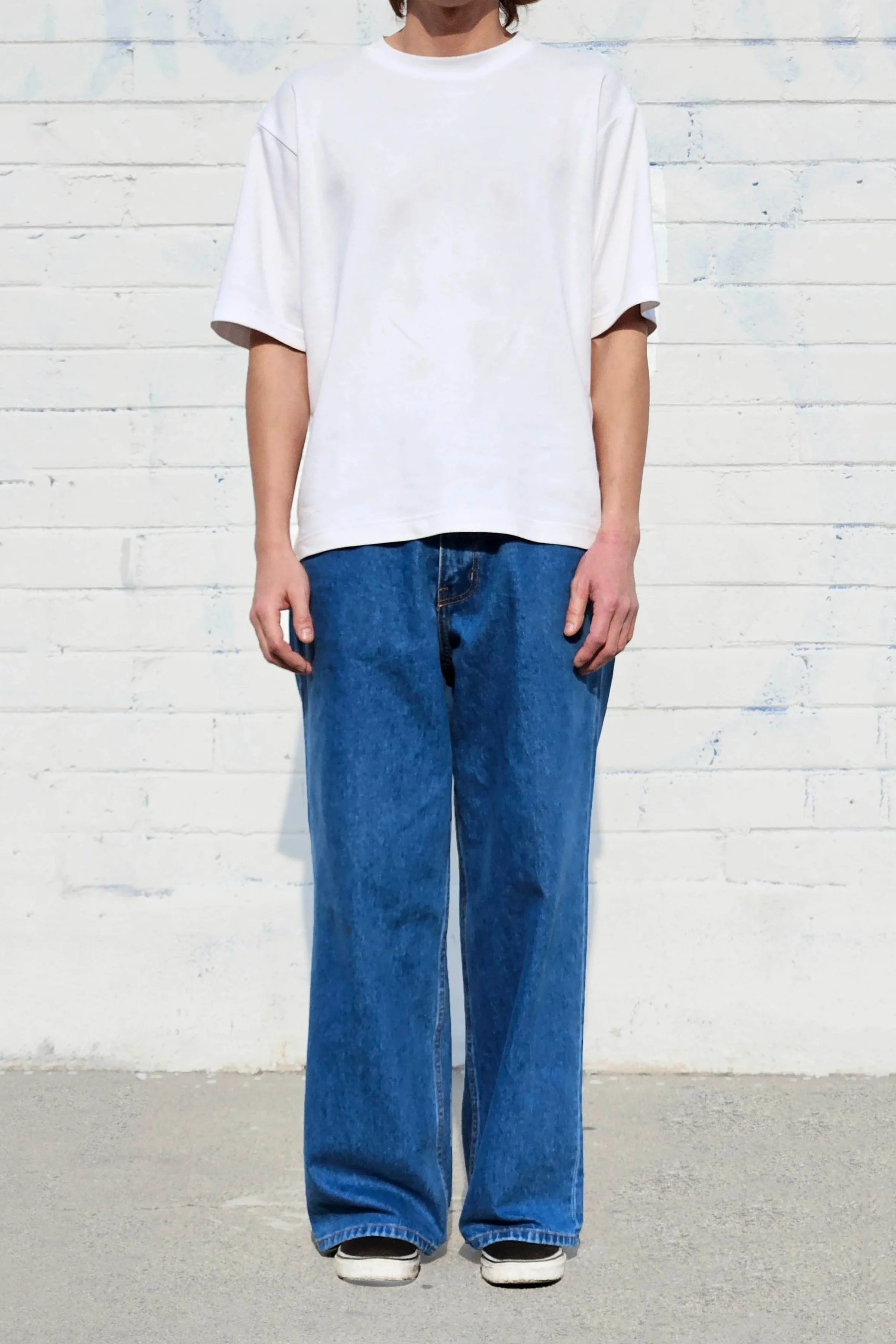 Medium Blue Wash Super Baggy Jeans — Neo Blue Jeans – Made-in-USA